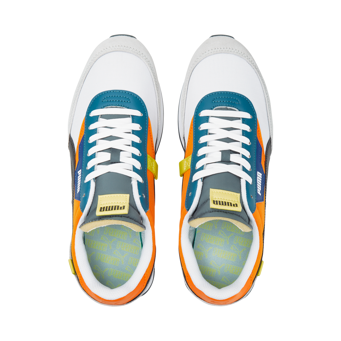 FUTURE RIDER PLAY ON (PUMA White-Vibrant Orange)