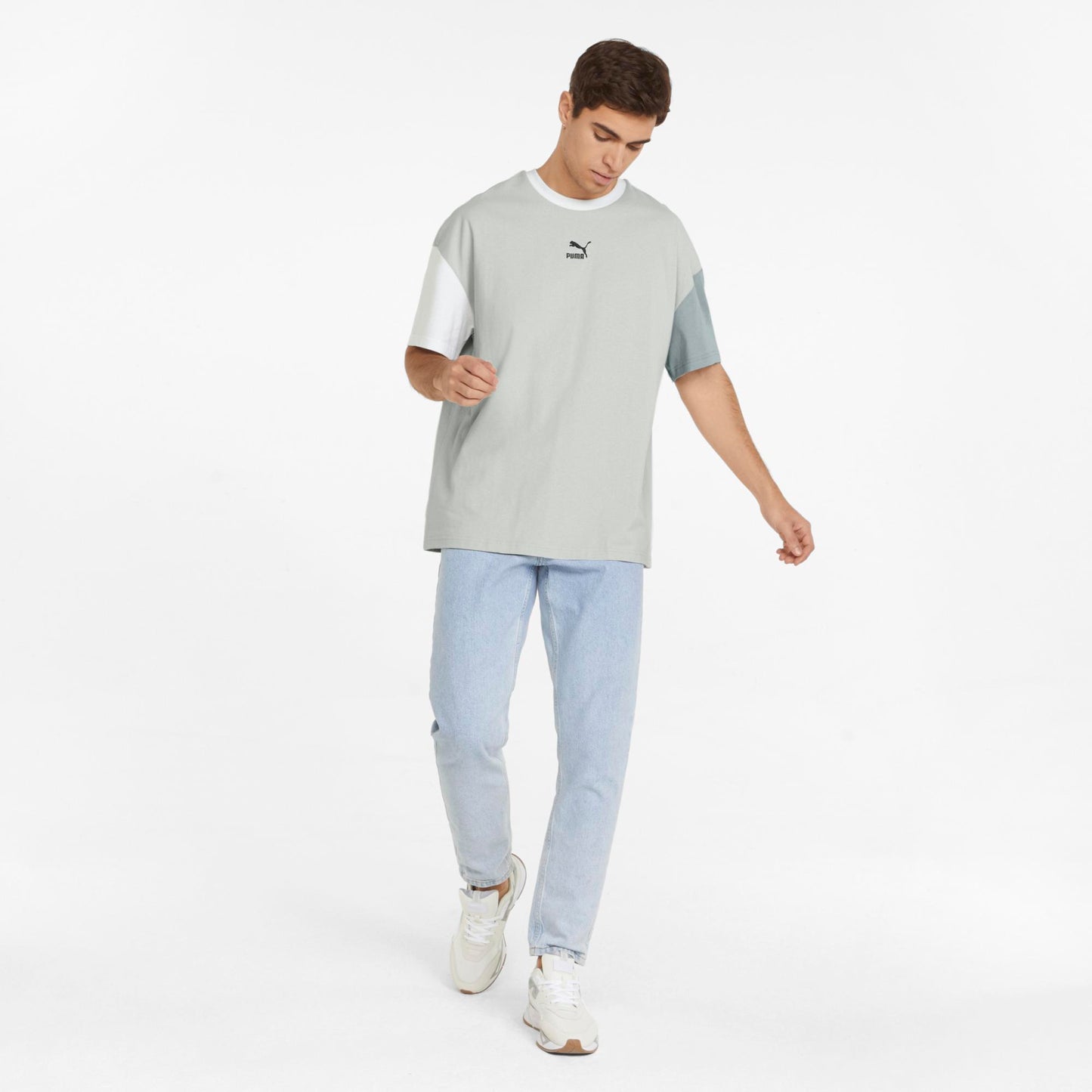 CLASSICS BLOCK BOXY TEE (Gray Violet)