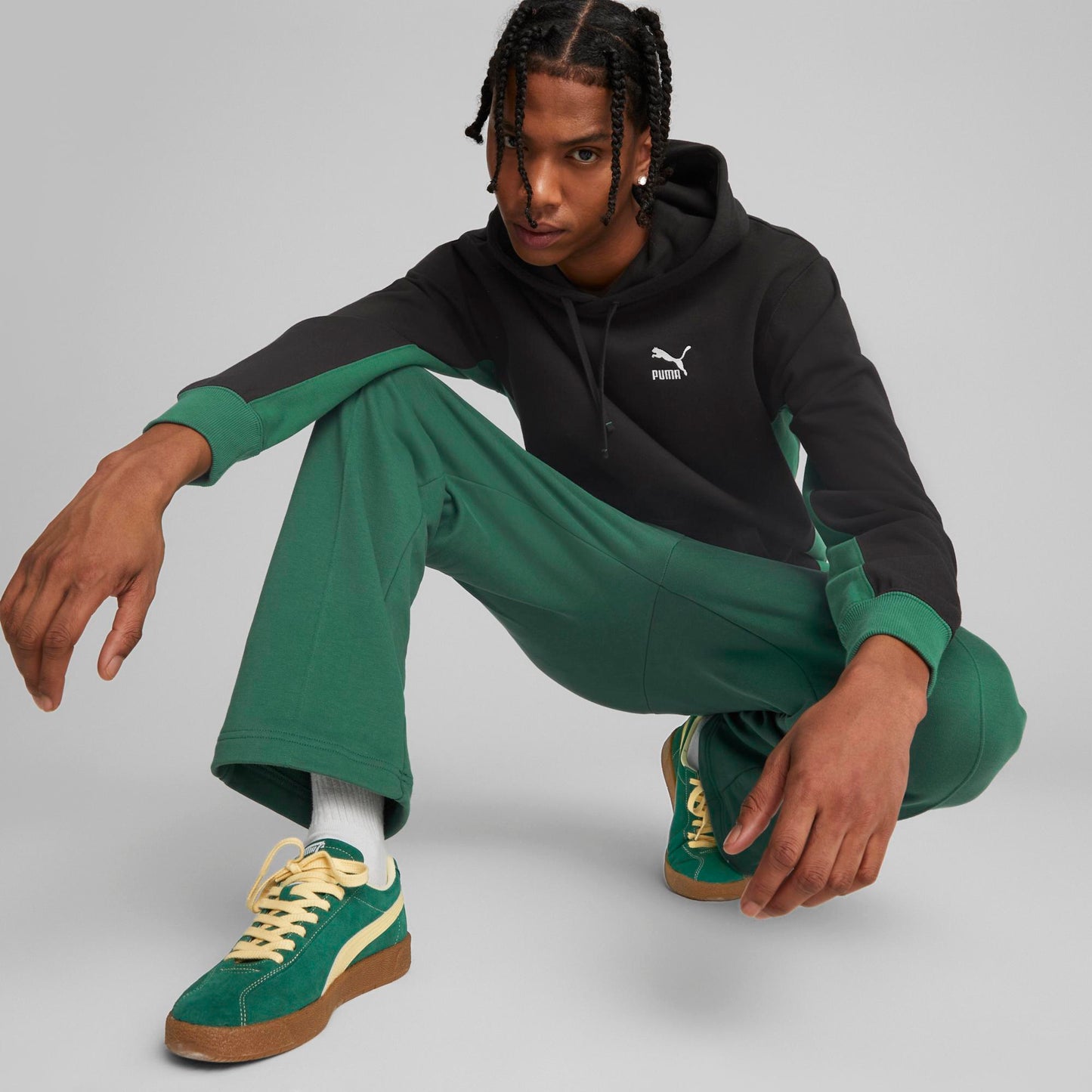 CLASSICS BLOCK HOODIE (PUMA Black-Vine)