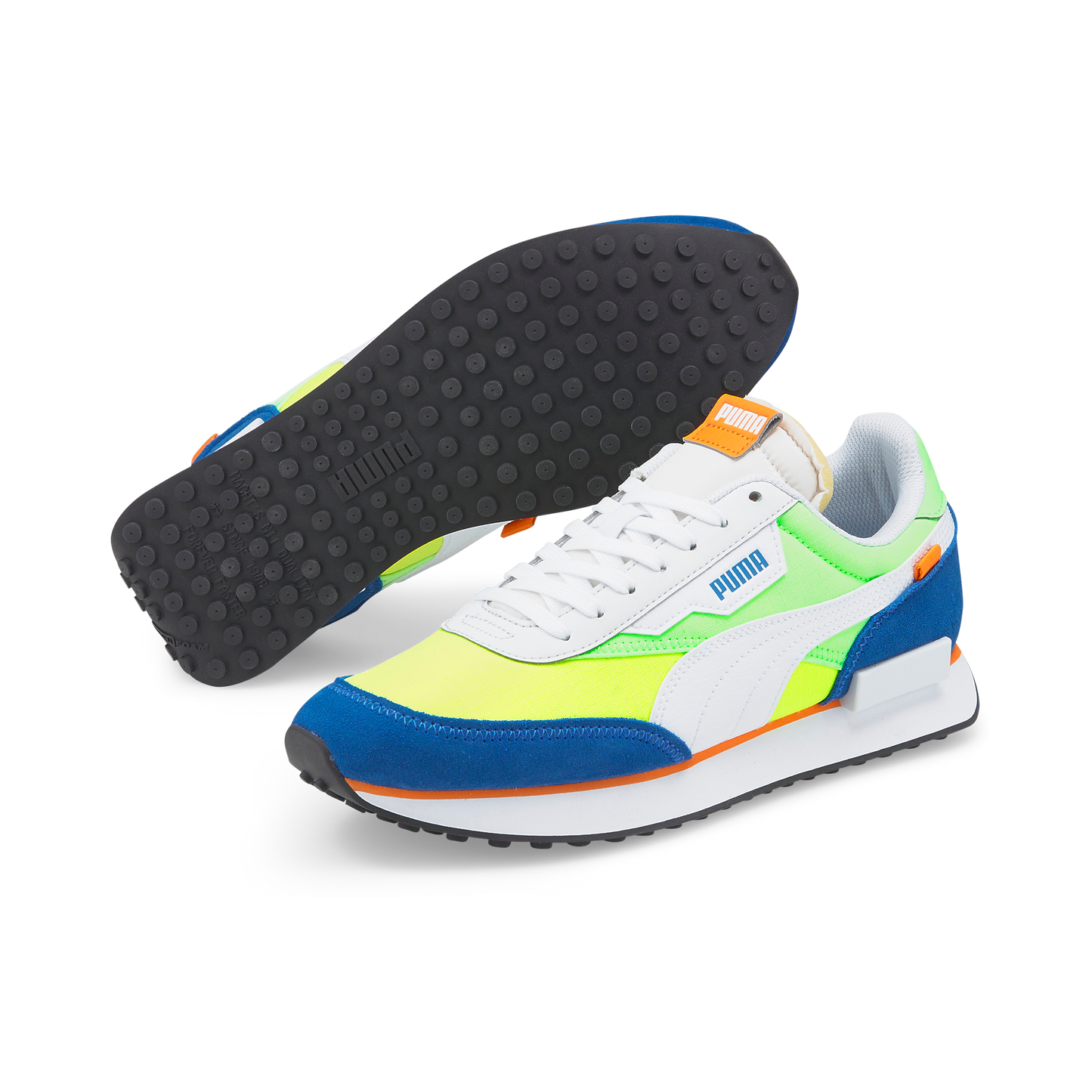 FUTURE RIDER PLAY ON (PUMA White-Fizzy Lime)