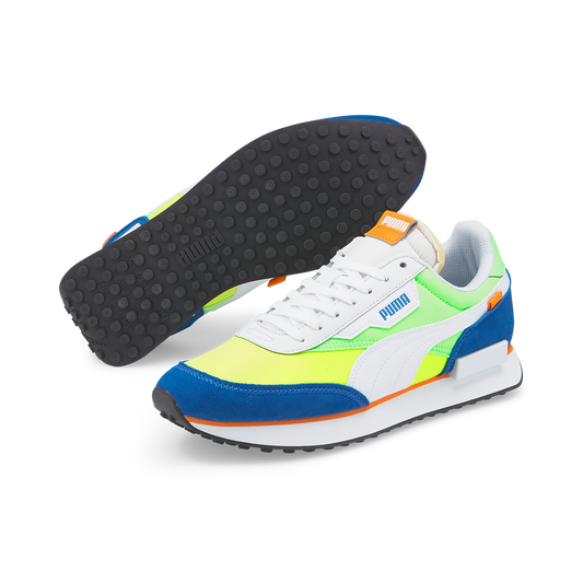 FUTURE RIDER PLAY ON (PUMA White-Fizzy Lime)