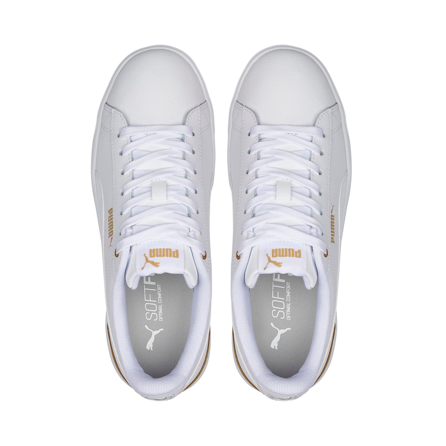 VIKKY V3 LTHR (PUMA White-PUMA White-Gold)