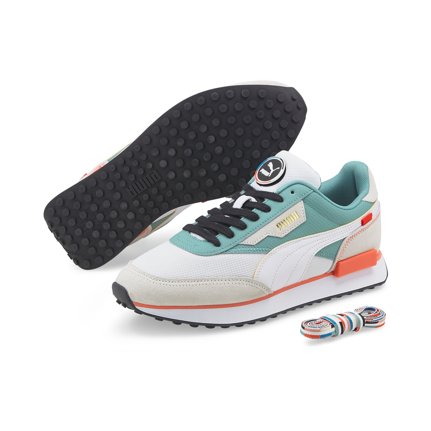 FUTURE RIDER GO FOR (PUMA White-Mineral Blue)