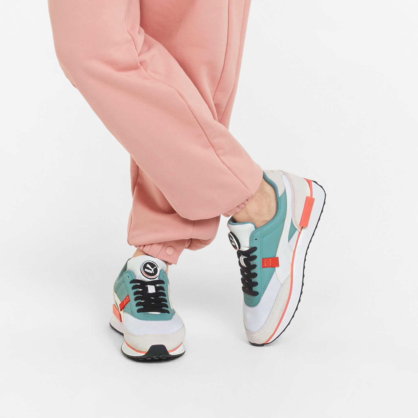 FUTURE RIDER GO FOR (PUMA White-Mineral Blue)