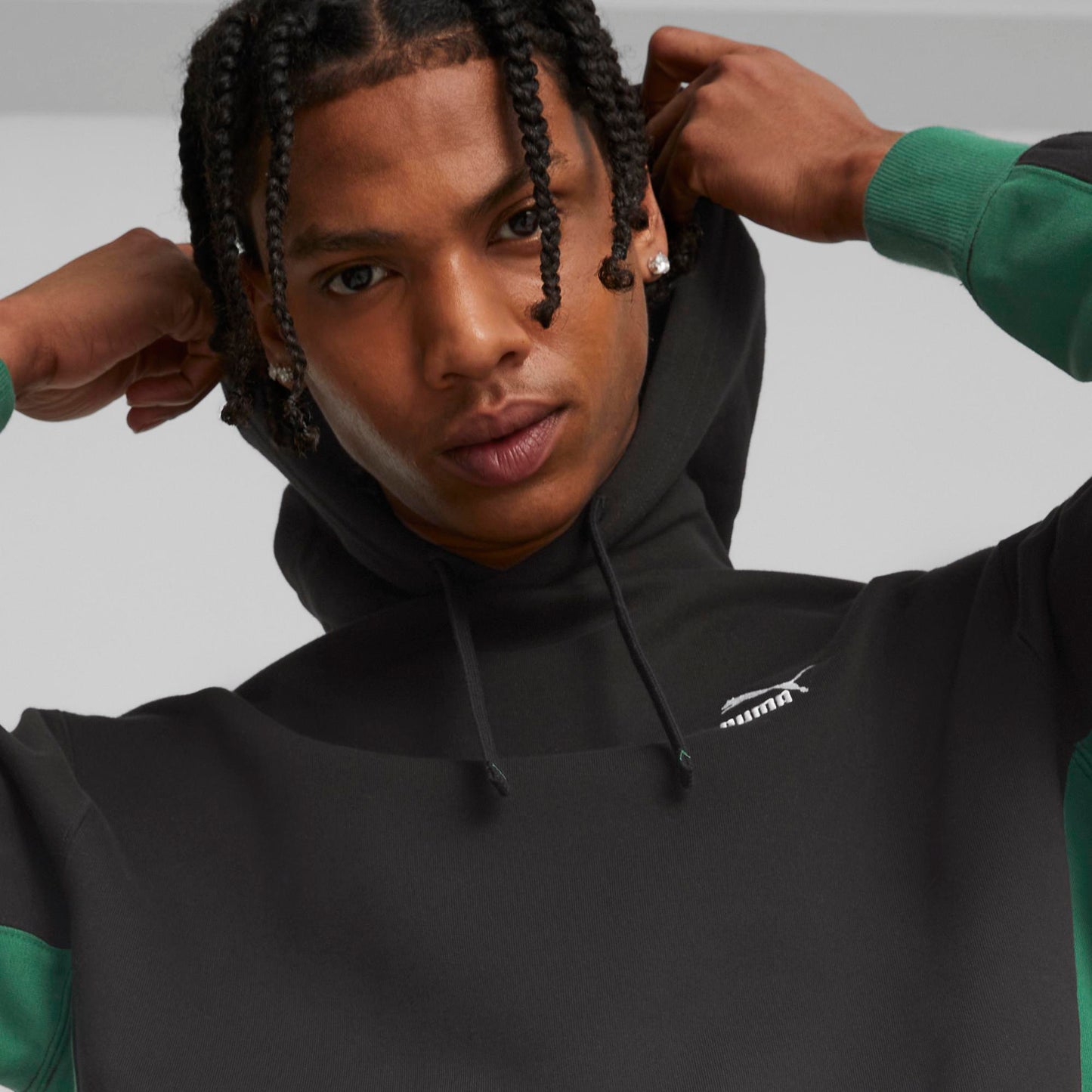 CLASSICS BLOCK HOODIE (PUMA Black-Vine)