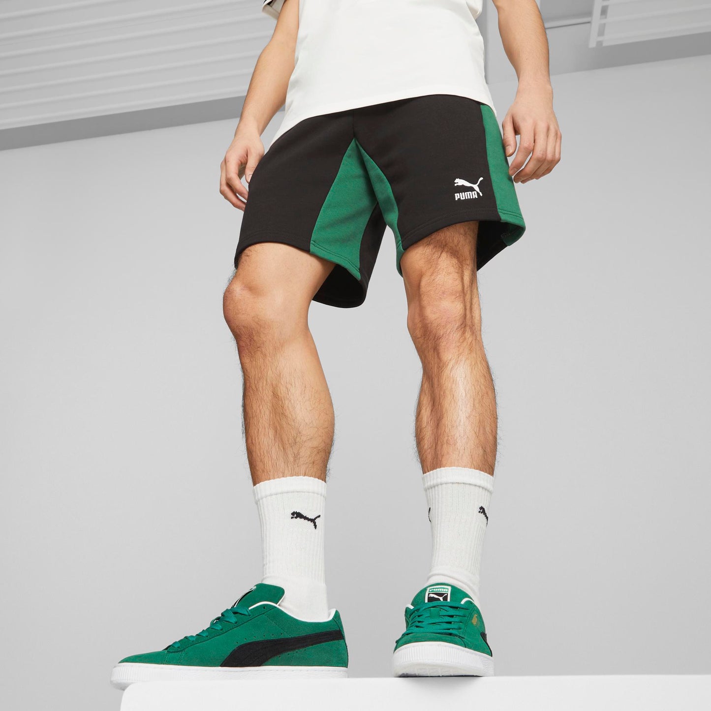 CLASSICS BLOCK SHORTS 8" TR (PUMA Black-Vine)