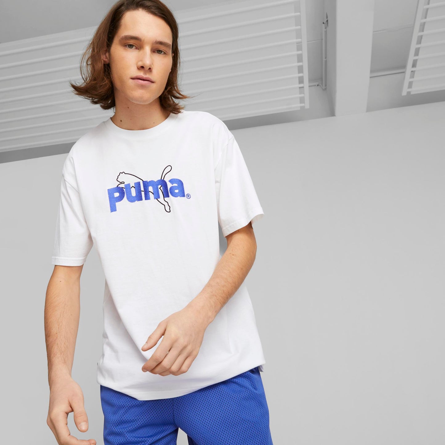 PUMA TEAM GRAPHIC TEE (PUMA White)
