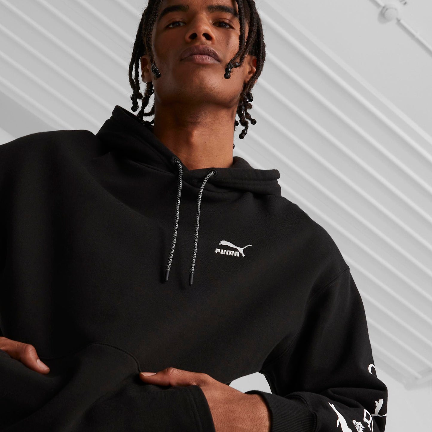 PUMA X STAPLE GRAPHIC HOODIE (PUMA Black)