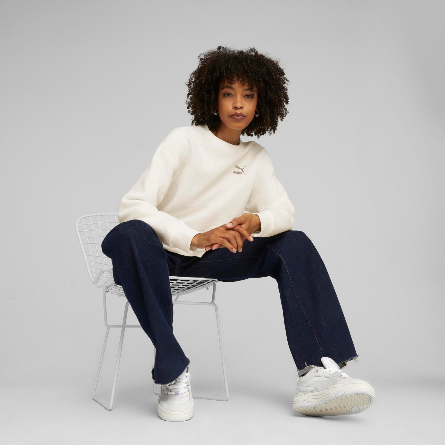 CLASSICS FLEECE CREW (Frosted Ivory)