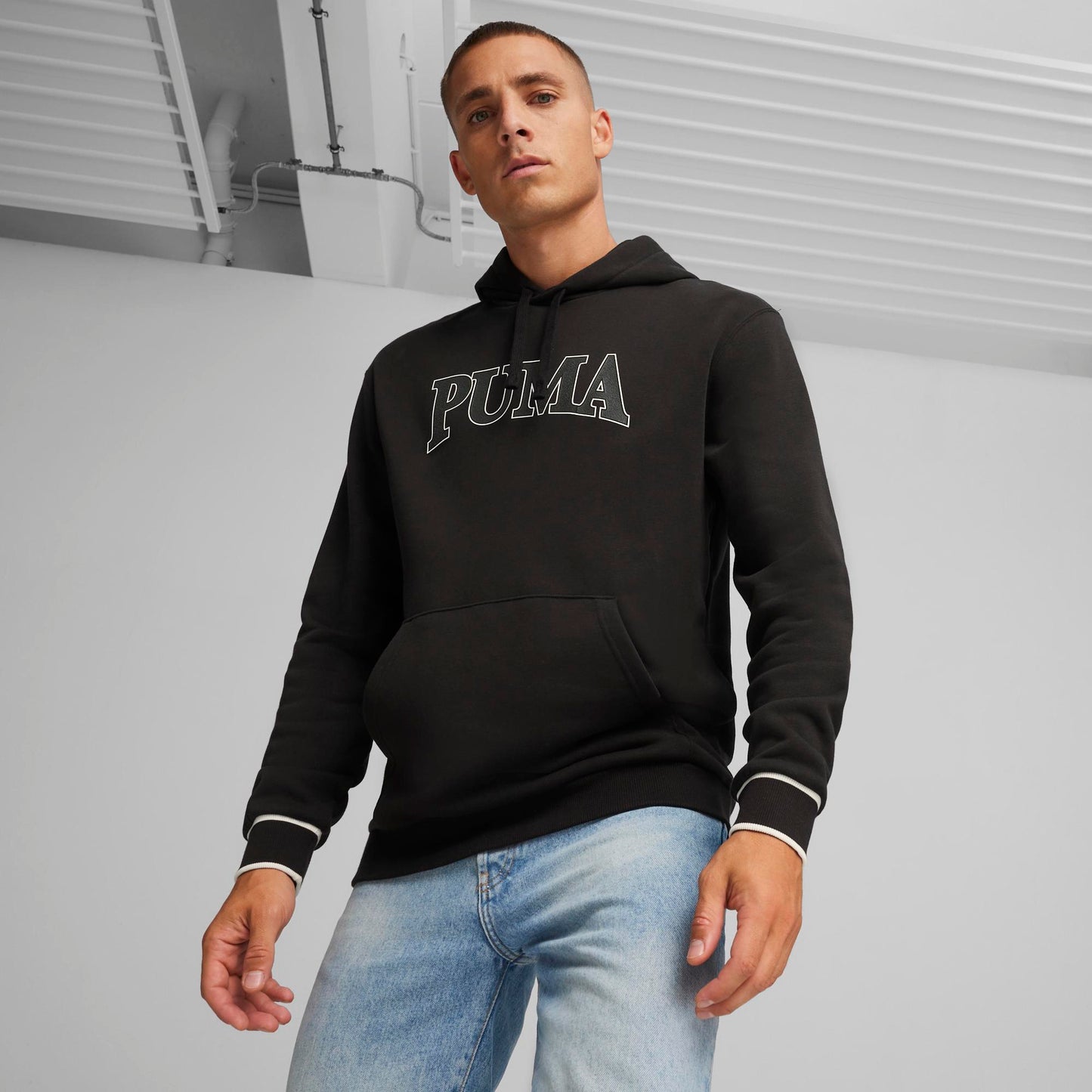 PUMA SQUAD HOODIE (PUMA Black)
