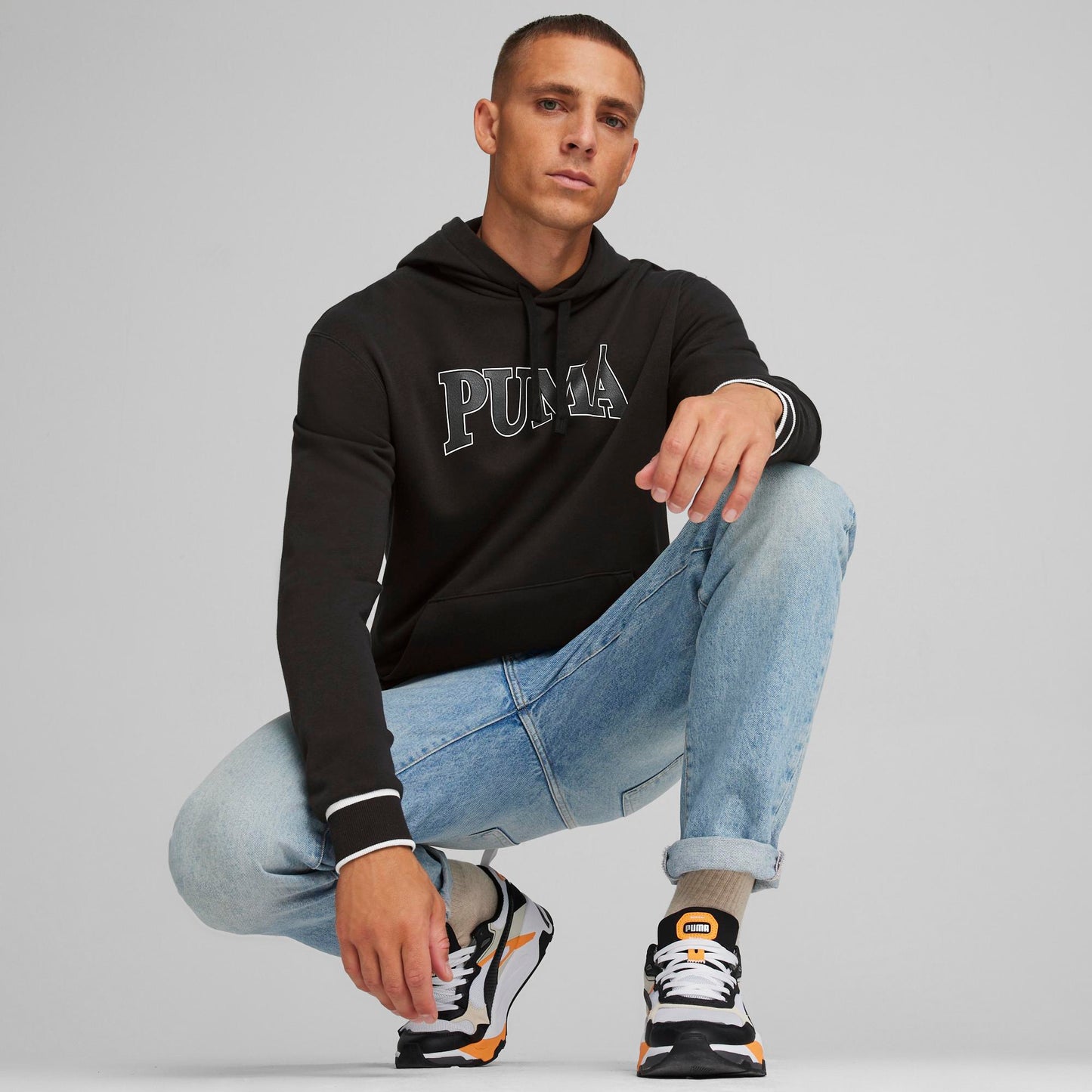 PUMA SQUAD HOODIE (PUMA Black)