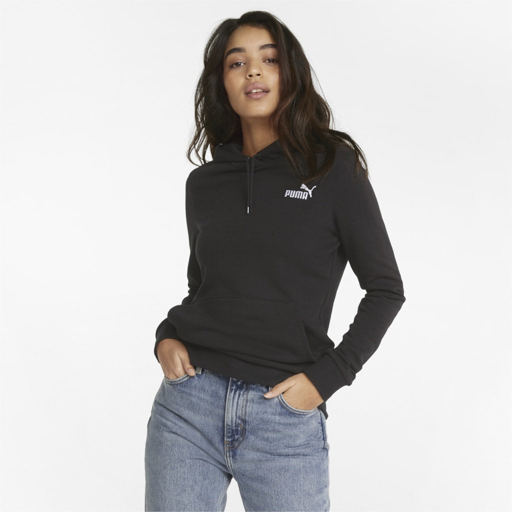 ESS+ EMBROIDERY HOODIE (PUMA Black)